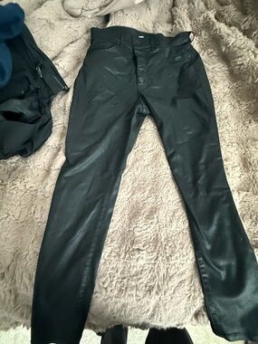 Express faux Black Slim Jeans